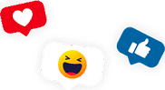 Social icons decoration